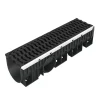 Nicoll Caniveau Kenadrain Pour Bordures De Trottoirs Avec 2 Grilles En Fonte D400 – Longueur 1 M officiel 14