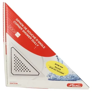 Nicoll Caniveau D’angle Docia Pour Sol De Douche Carrelé – Sans Grille – 349.5 X 255 Mm – ø Sortie : 40 Mm vente luxe pas cher 8