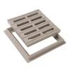 Grille Avec Cadre Pour Collecte Des Eaux De Ruissellement – Nicoll – Gris Clair – 200 X 200 Mm Retour gratuit en magasin. 16